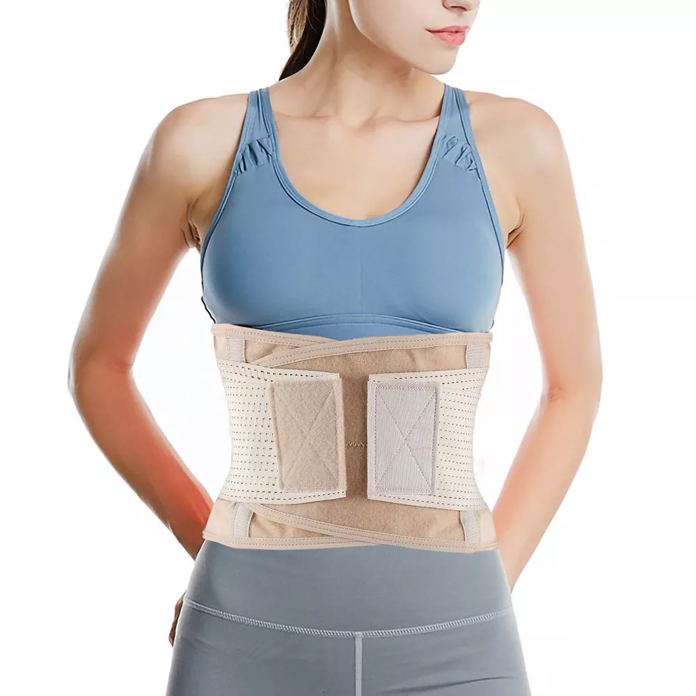 Crios taic waist ceartachaidh posture aotrom breathable