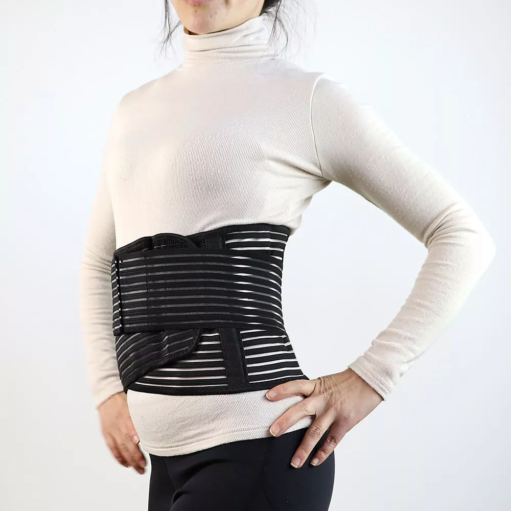 Taic Waist Lumbar le Plate Meatailt a ghabhas toirt air falbh