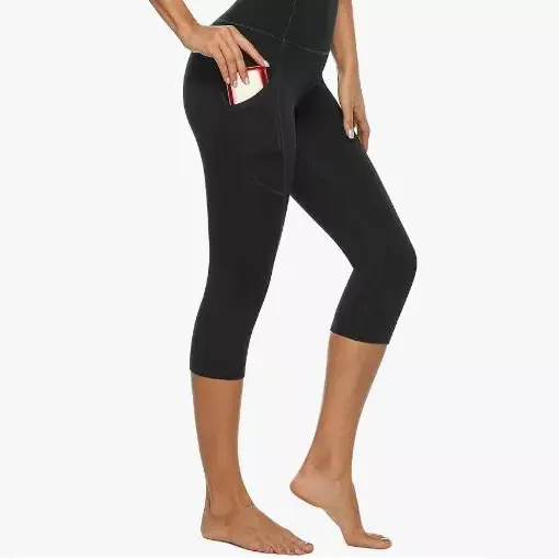 Leggings yoga àrd-waisted boireannaich dà shreath